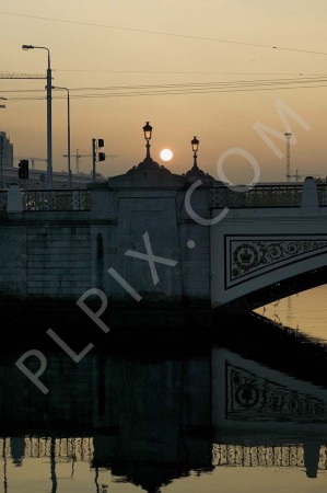 Royalty free stock image The Wolftone Quay Bridge Dublin stock
