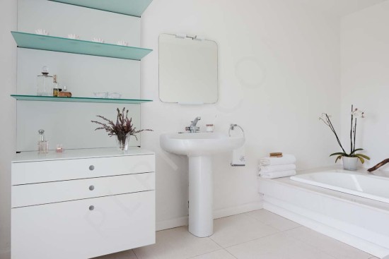 contemporary private residence-ensuite bathroom